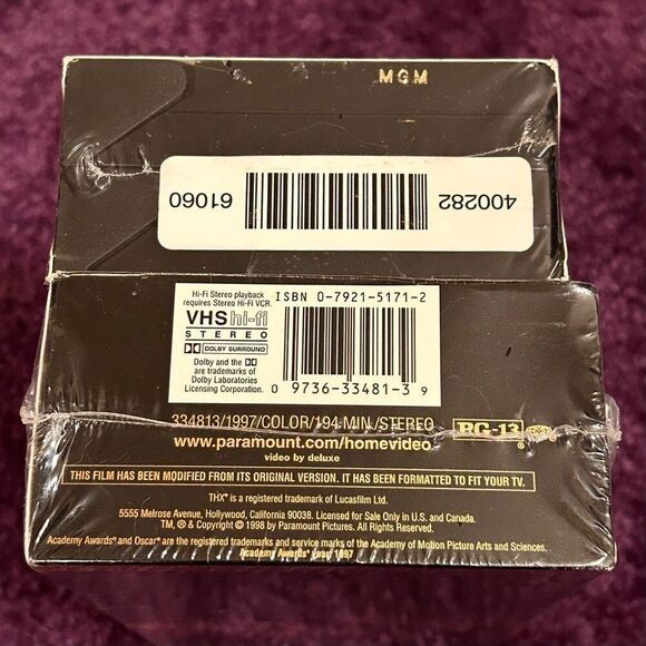 Gone With The Wind, Titanic VHS Tapes Vintage Set of Romantic Movies New Sealed - Picture 4 of 7